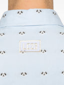 Lc23 Embroidered Dogs Shirt
