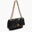Balenciaga Black Leather Small Monaco Bag With Chain