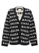 Balenciaga All Over Logo Cardigan