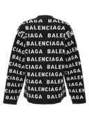 Balenciaga All Over Logo Cardigan