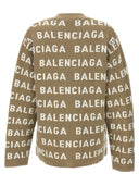 Balenciaga All Over Logo Cardigan