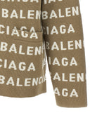 Balenciaga All Over Logo Cardigan
