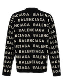 Balenciaga en todo logotipo cárdigan