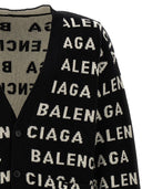 Balenciaga en todo logotipo cárdigan