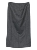 Entire Studios Tailored Midi Skirt Dark Grey