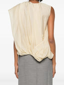 Entire Studios Side Drape Top Soft Tan
