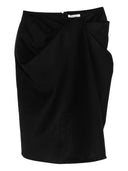 Entire Studios Crease Skirt Black Wool