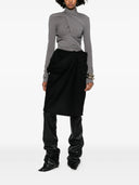 Entire Studios Crease Skirt Black Wool