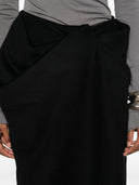 Entire Studios Crease Skirt Black Wool