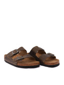 Birkenstock Arizona Sfb Faded Khaki, Oiled Leather, S
