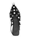The Attico Grid Slingback Sandals