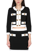 Moschino Heart Buttons Crepe Jacket