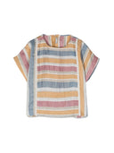 IL Gufo Blouse à manches courtes rayées