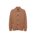 Prada Ribbed Knit C Mere Cardigan