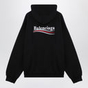 Balenciaga Political Campaign Hoodie Black