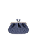 Max Mara Weekend Pasticcino Palmas Small Blue Clutch