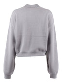 Rotate Slinky Knit Polo Alloy (Light Gray) (Regular Fit)