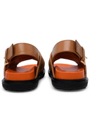Marni Brown Raffia Blend Fussbett Sandals