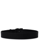 Dolce & Gabbana Black Lear Dg Belt
