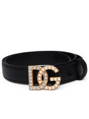 Dolce & Gabbana Black Lear Belt