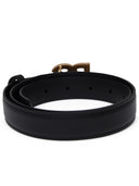 Dolce & Gabbana Black Lear Belt