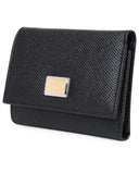 Dolce & Gabbana Black Lear Wallet