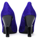 托里·伯奇（Tory Burch）紫色绒面革埃莉诺（Eleanor Pumps）