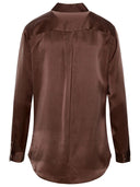 Equipment Brown Silk Shirt