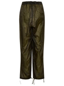 Maison Margiela Green Nylon Pants