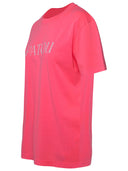 Patou Essential Logo Neon Pink Cotton T Shirt