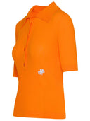 Patou Orange Cotton Polo Shirt