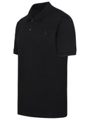Polo Ferrari en algodón negro
