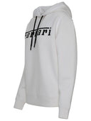 Ferrari Sweatshirt in weißer Viskose -Mischung
