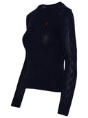 Polo Ralph Lauren Julianna Blue Cotton Sweater