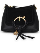 Vedi di Chloé Joan Mini Black Lear Crossbody Bag