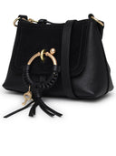 Vedi di Chloé Joan Mini Black Lear Crossbody Bag