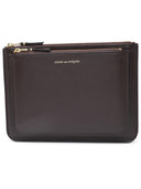 Borsa piatto Comme des Garçons in lear marrone