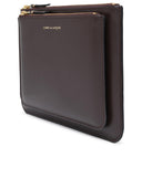 Borsa piatto Comme des Garçons in lear marrone