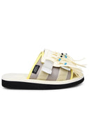 Suicoke Hoto Cab Slipper In Ivory Syntic Lear