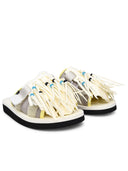 Suicoke Hoto Cab Slipper In Ivory Syntic Lear