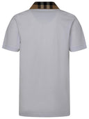 Polo di cotone Burberry Cody White