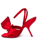 Salvatore Ferragamo Helena Red Satin Sandals