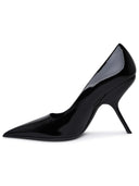 Salvatore Ferragamo Black Patent Lear Decollete