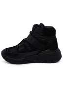 Salvatore Ferragamo Black Tech Stof blanding af sneakers