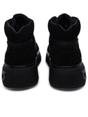 Salvatore Ferragamo Black Tech Stof blanding af sneakers