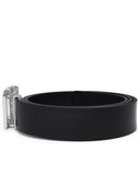 Salvatore Ferragamo Black Lear Belt