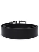 Salvatore Ferragamo Black Lear Belt