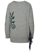 Stella Mc Cartney Artwork Sweater In Grey Alpaca Blend