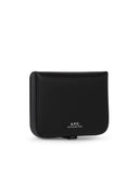 A.P.C. 'Josh' Black Matte Lear Coin Purse