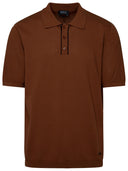 A.P.C. Brązowa bawełniana koszula polo